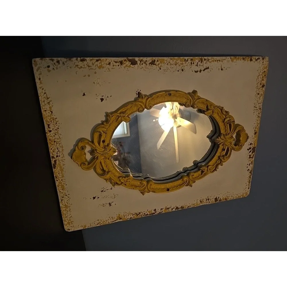 VIP International Framed Wall Mirror Yellow 10.25W x 13.75H in